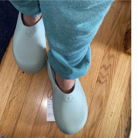 Adidas Adifom Stan Smith platform mule green / silver hint green US 9 - Picture 12 of 12